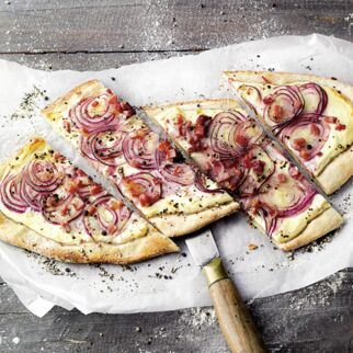 Flammkuchen Elsässer Art Flammkuchen Elsässer Art