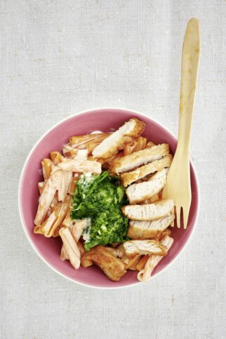 Gemüseteller mit Putenschnitzel Gemüseteller mit Putenschnitzel