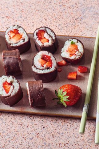 Erdbeer-Sushi