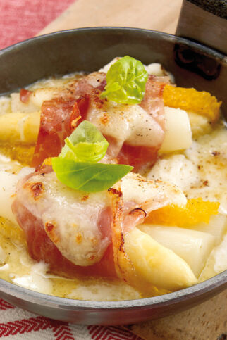 Schinken-Spargel-Pfännchen Schinken-Spargel-Pfännchen