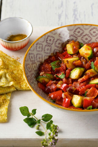 Omelett mit Ratatouille Omelett mit Ratatouille