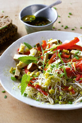 Sprossensalat mit Ingwer Sprossensalat mit Ingwer