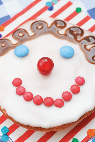 Ein Clowngesicht Ein Clowngesicht