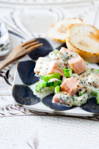 Fisch in Gurken-Senf-Sauce Fisch in Gurken-Senf-Sauce