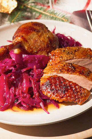 Gänsebraten mit Rotkohl Gänsebraten mit Rotkohl