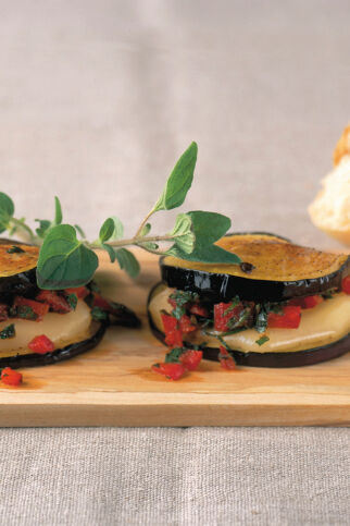 Auberginen mit Käsefüllung Auberginen mit Käsefüllung