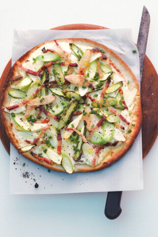 Spargelflammkuchen Spargelflammkuchen