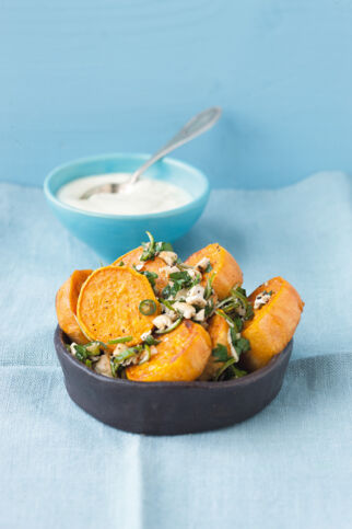 Süßkartoffeln mit Limetten-Dip Süßkartoffeln mit Limetten-Dip