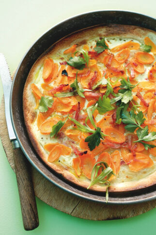 Möhrenflammkuchen Möhrenflammkuchen