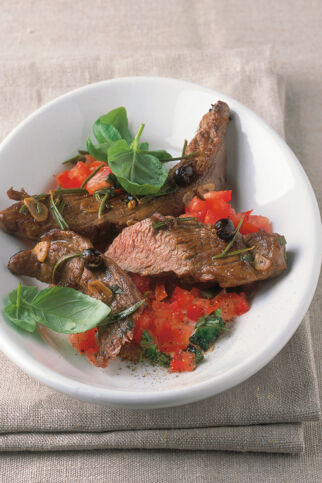 Marinierte Lammfilets mit Tomatentatar Marinierte Lammfilets mit Tomatentatar