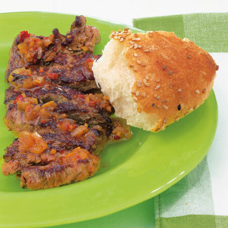 Rinderschnitzel »Zilzil Tibs« Rinderschnitzel »Zilzil Tibs«