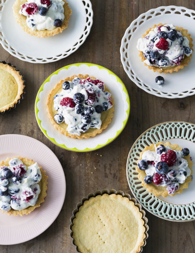 Backen mit Stevia Beerentörtchen Backen mit Stevia Beerentörtchen