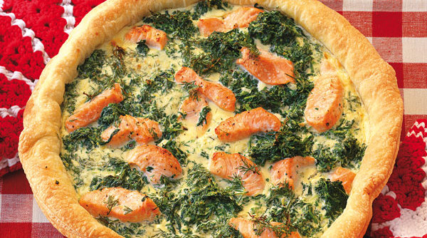 Vegatarische Quiche Mit Pilzen Und Spinat — Rezepte Suchen