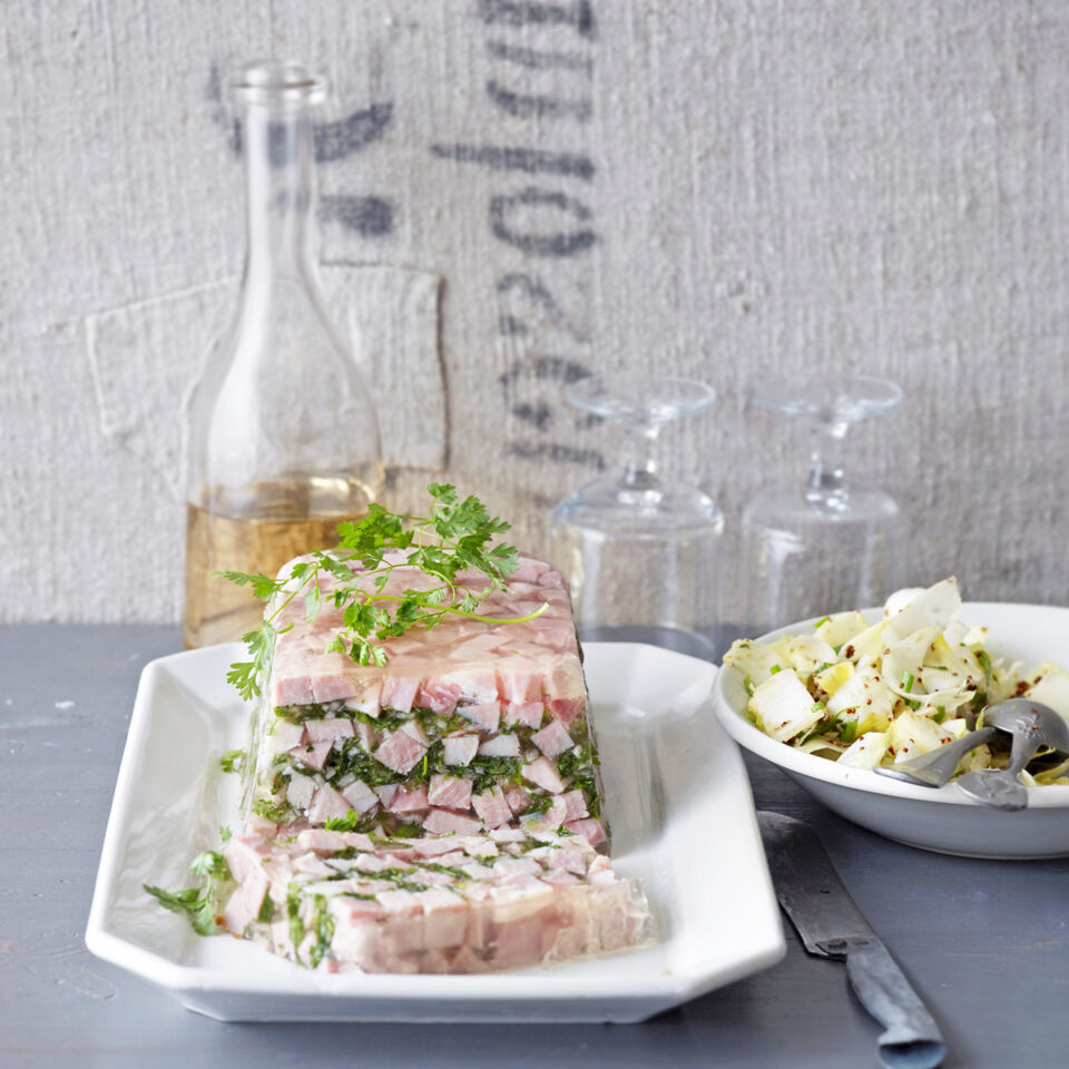 Schinkensülze mit Kerbel und Schalotten Rezept | Küchengötter