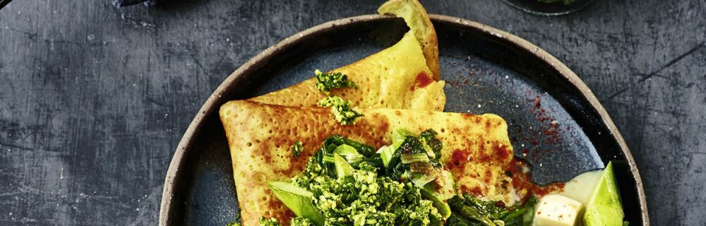 Crêpes mit Mai-Ratatouille Crêpes mit Mai-Ratatouille