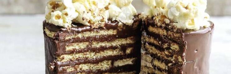 Schoko-Popcorn-Kuchen für Keksverrückte Schoko-Popcorn-Kuchen für Keksverrückte