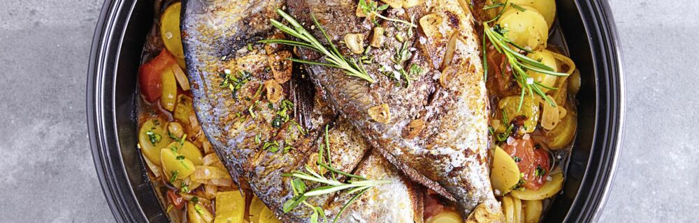 Doraden aus der Tajine Doraden aus der Tajine