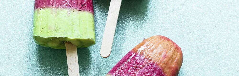 Regenbogen-Popsicles Regenbogen-Popsicles