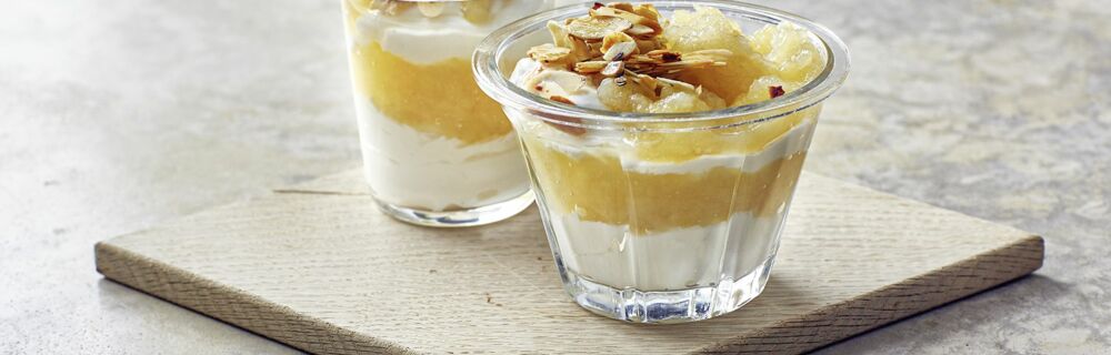 Apfel-Honigmandel-Dessert Apfel-Honigmandel-Dessert