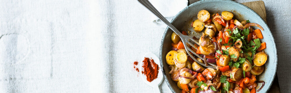 Spanische Paprika-Kartoffeln mit Pimenton de la vera Spanische Paprika-Kartoffeln mit Pimenton de la vera