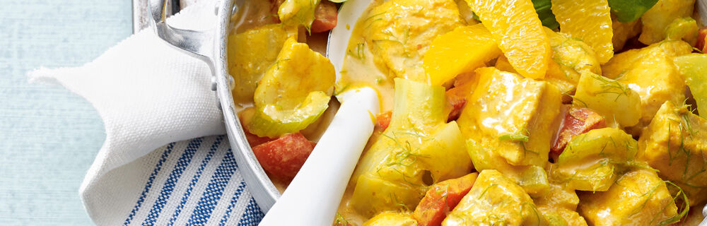 Gelbes Fischcurry Gelbes Fischcurry