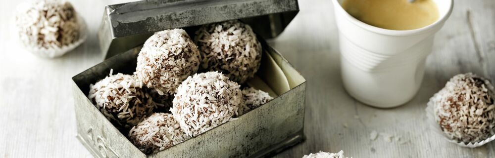 Schoko-Kokos-Kugeln Schoko-Kokos-Kugeln