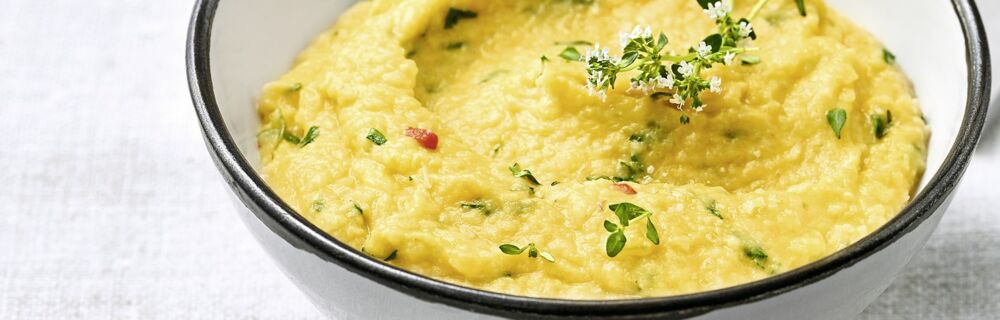 Süßkartoffel-Püree mit Sellerie Süßkartoffel-Püree mit Sellerie