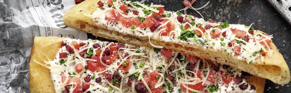 Langos à la Flammkuchen Langos à la Flammkuchen