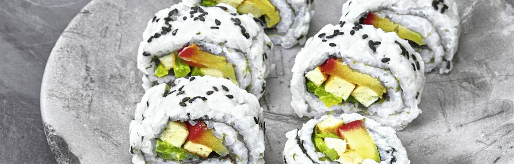 Uramaki mit Tofu Uramaki mit Tofu