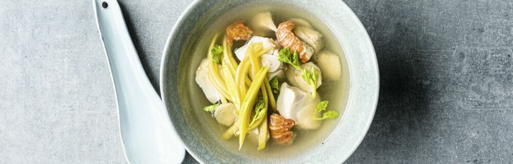 Fischsuppe mit Mango Fischsuppe mit Mango