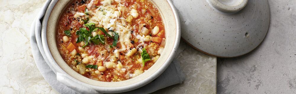 Minestrone mit Quinoa Minestrone mit Quinoa