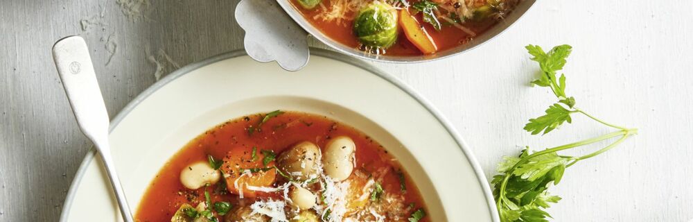 Winter-Minestrone mit Maronen Winter-Minestrone mit Maronen