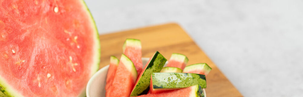 Wassermelone schneiden Wassermelone schneiden