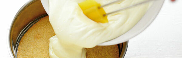 Käsesahnetorte mit Aprikosen-Kompott Käsesahnetorte mit Aprikosen-Kompott