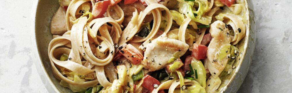 Spitzkohl-Hähnchen-Pasta Spitzkohl-Hähnchen-Pasta