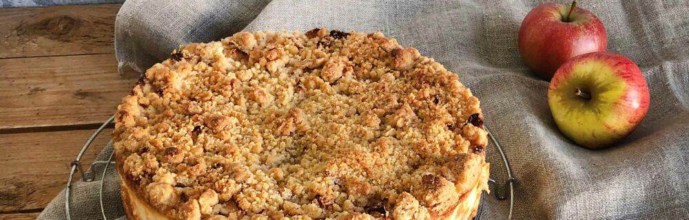 Apfel-Streuselkuchen mit Puddingcreme Apfel-Streuselkuchen mit Puddingcreme