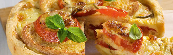 Tomaten-Mozzarella-Kuchen Tomaten-Mozzarella-Kuchen