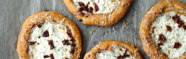 Minifladen mit Basilikum Minifladen mit Basilikum