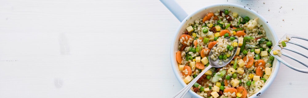 Weizen-Gemüse-Pfanne Weizen-Gemüse-Pfanne