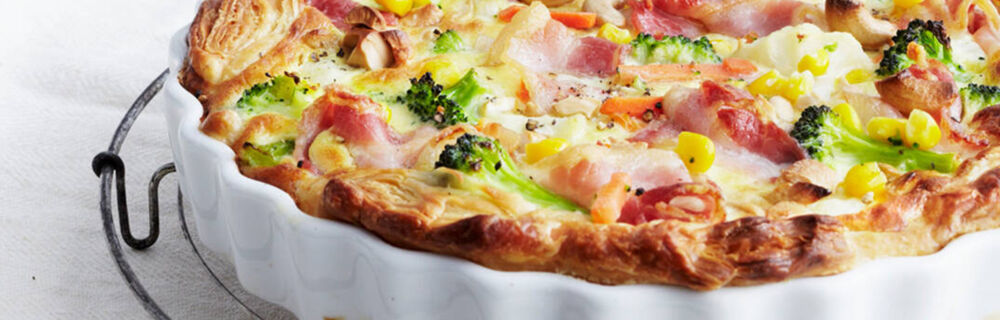 Gemüsekuchen mit Cashewkernen Gemüsekuchen mit Cashewkernen