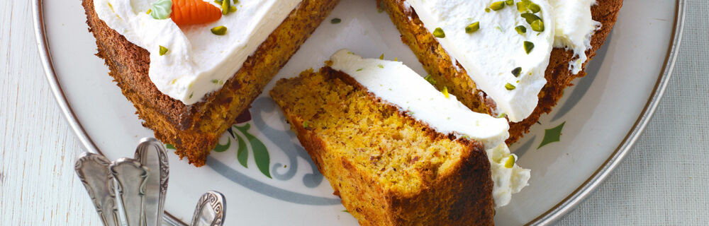 Möhrentorte mit Limettencreme Möhrentorte mit Limettencreme