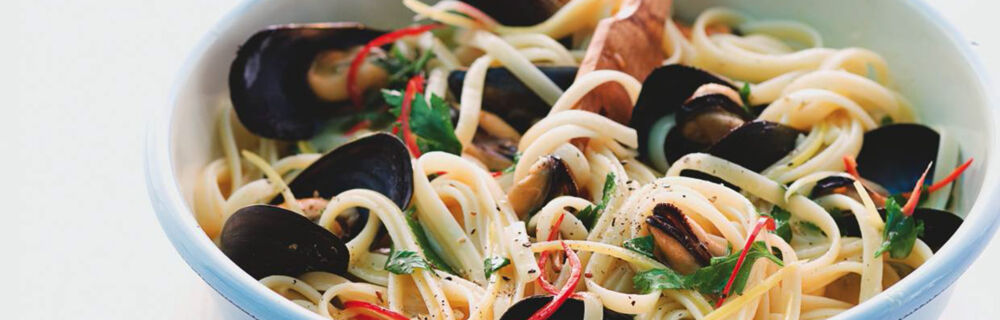 Linguine mit Muscheln Linguine mit Muscheln