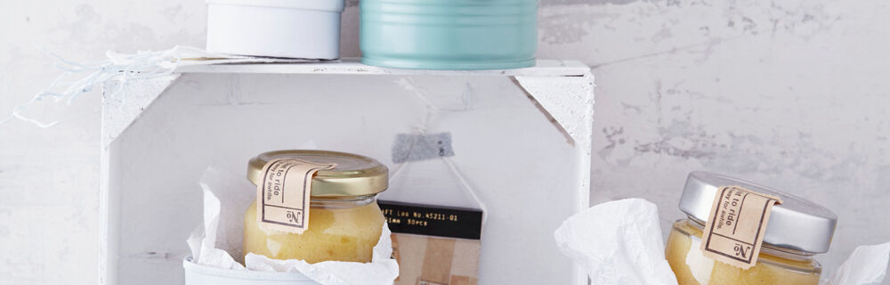 Geschenke aus der Küche Verpackung für Lemon Curd basteln Geschenke aus der Küche Verpackung für Lemon Curd basteln