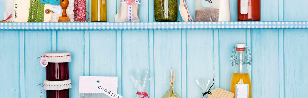 Verpackungen und Etiketten für Geschenke aus der Küche Verpackungen und Etiketten für Geschenke aus der Küche