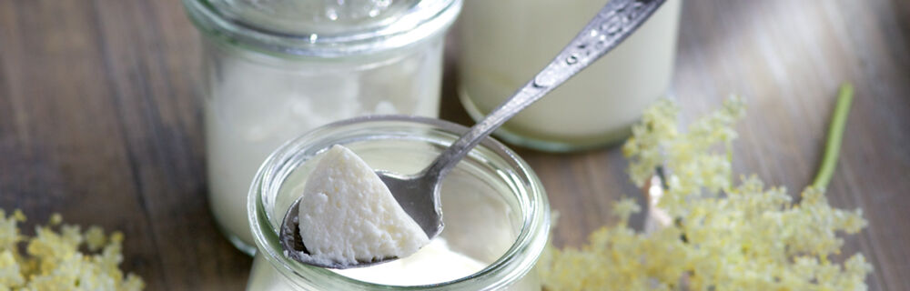 Holunderblütenmousse Holunderblütenmousse