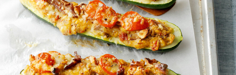 Gefüllte Zucchini Gefüllte Zucchini
