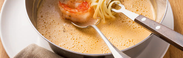 Flambierte Krustentiersauce mit Weinbrand Flambierte Krustentiersauce mit Weinbrand