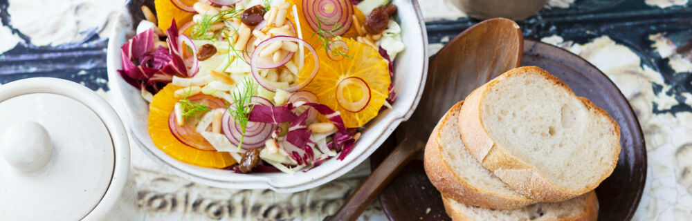 Orangensalat mit Radicchio Orangensalat mit Radicchio