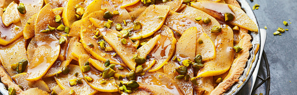 Vanilletarte mit Quitten Vanilletarte mit Quitten