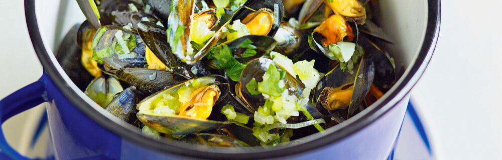 Frankreich, Muscheln in Petersiliensud Küchenglossar Unterseiten Rezepte S